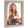 ZEP Rodex Cadre Photo Portrait en Bois, Brun ou Gris, Tailles Choissables