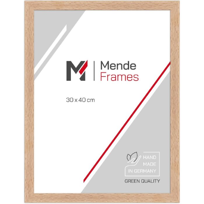 MendeFrames Cadre Photo Bois Chêne 15x21 cm Verre Musée H430 Classique