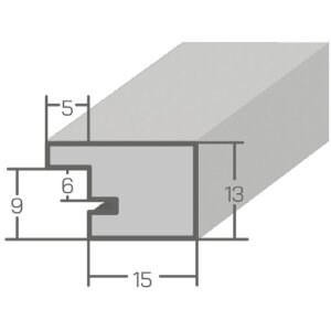 Miroir mural classique chêne 50x75 cm - MendeFrames