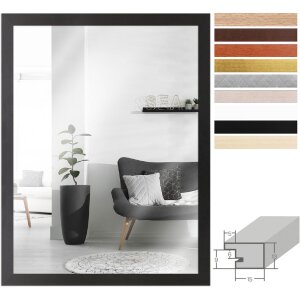 MendeFrames H430 Wandspiegel Klassik Massivholz 10x10 bis...