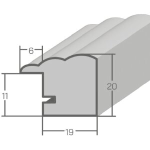 Cadre photo Landhaus MendeFrames H410 chêne 10x10 cm verre antireflecteur