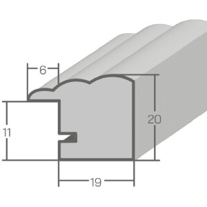 Cadre photo H410 maison de campagne 40x60 cm verre artificiel