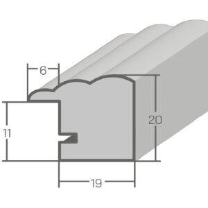 Miroir mural H410 style chalet en bois massif