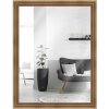 Miroir mural H410 style chalet en bois massif