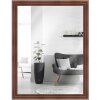 Miroir mural H410 style chalet en bois massif