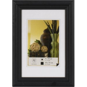 Cadre en bois 10x15 cm Artos - noir