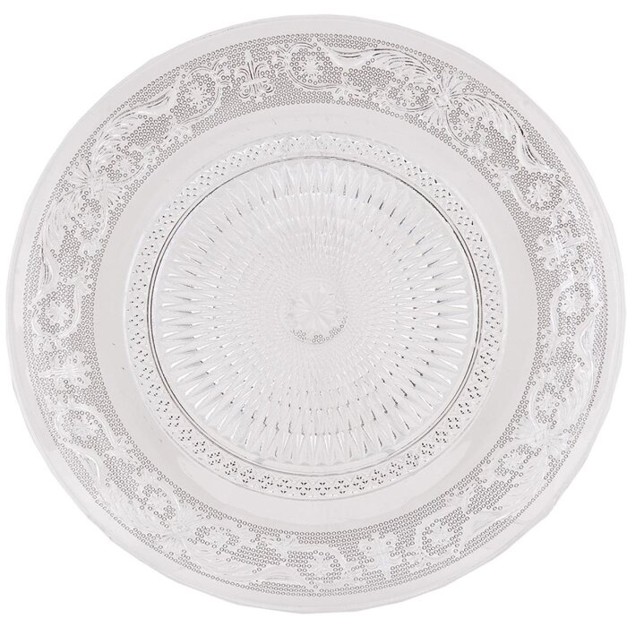 Clayre & Eef 6GL0223 Assiette en verre 23 cm
