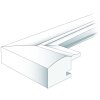 Cadre photo Artos bois 30x45 cm - blanc