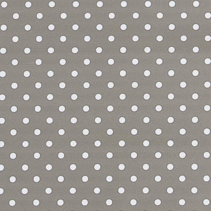 140x275 cm toile cirée en PVC gris à pois