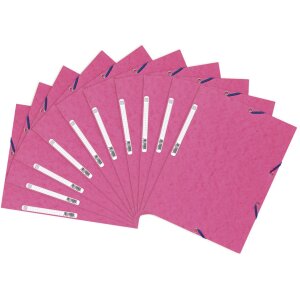 Chemise à 3 rabats avec élastique Carton de Manille 400g-m2 - A4 Rose