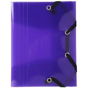 Chemise à rabats Crystal Color 3 rabats 12x16cm, DIN A6+ - Couleurs assorties