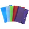 Chemise à rabats Crystal Color 3 rabats 12x16cm, DIN A6+ - Couleurs assorties