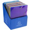 Chemise à rabats Crystal Color 3 rabats 12x16cm, DIN A6+ - Couleurs assorties