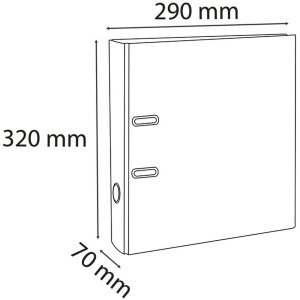 Classeur A4 Premium 70mm vert pastel