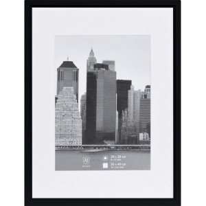 Cadre plastique Henzo METALLICA 30x40 cm noir avec...