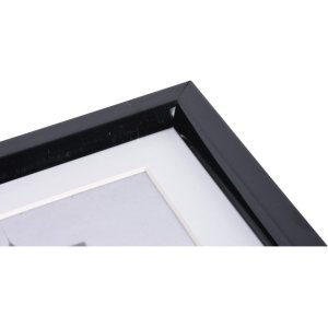Cadre plastique Henzo METALLICA 30x40 cm noir avec passe-partout 20x28 cm
