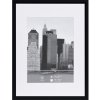 Cadre plastique Henzo METALLICA 30x40 cm noir avec passe-partout 20x28 cm