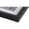 Cadre plastique Henzo METALLICA 30x40 cm noir avec passe-partout 20x28 cm