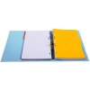 Classeur en PVC avec 2 anneaux, dos 50mm, DIN A4 extra large bleu clair