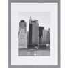 Henzo cadre plastique METALLICA argent 30x40 cm avec passe-partout 20x28 cm