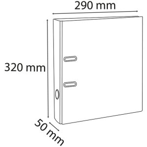 Classeur A4 50mm PP bleu