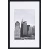 Cadre plastique Henzo METALLICA 30x45 cm noir avec passe-partout 20x30 cm