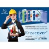Classeur à anneaux A4 Chromaline Krea Cover 30 mm blanc transparent