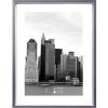 Cadre plastique Henzo METALLICA 40x50 cm gris foncé avec passe-partout 30x40 cm