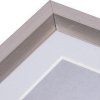 Cadre plastique Henzo METALLICA 40x50 cm gris foncé avec passe-partout 30x40 cm