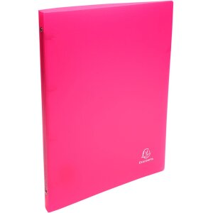 Classeur à anneaux en PP 500µ avec 4 anneaux 15mm, dos 20mm, Chromaline, pour format DIN A4 Couleurs assorties