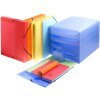 Classeur à anneaux en PP 1,2mm avec 4 anneaux 30mm, dos 40mm, Linicolor, pour format DIN A4 extra large couleurs assorties