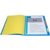 Dossier de classement en carton Manila 400g agrafé avec 7 compartiments et élastique, pour format A4 Couleurs assorties