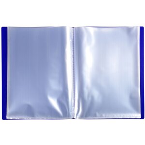 Dossier de présentation en PP souple 300µ avec 80 pochettes grainées, opaques, pour format A4 Couleurs assorties