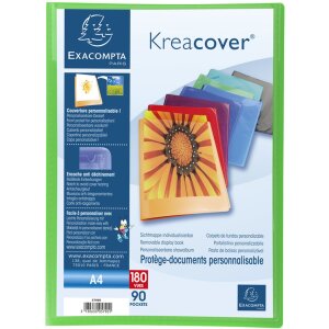 Dossier de présentation en PP avec 90 pochettes Krea Cover DIN A4 assorties