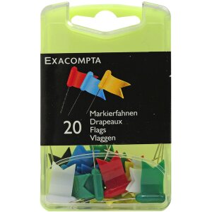 Drapeaux de marquage, boîte blister de 20...