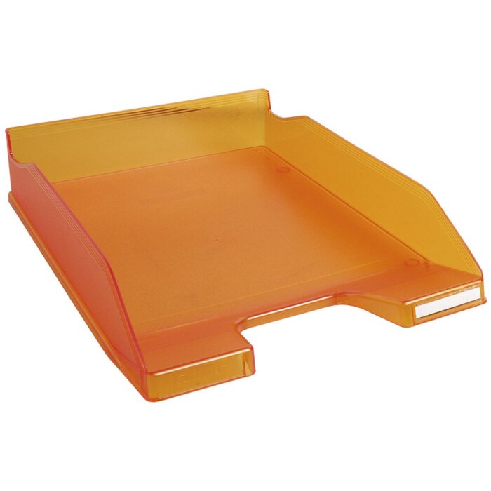 Corbeille à courrier Combo 2 Classic orange transparent