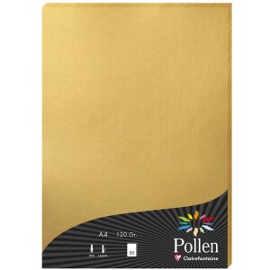 Papier A4 Pollen 120g 50 feuilles or