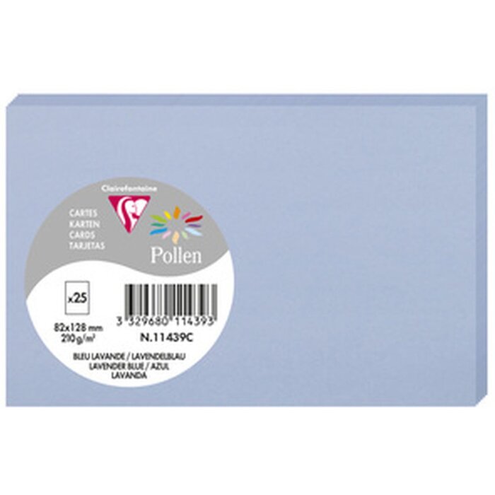 Carte Pollen 82x128 bleu lavande