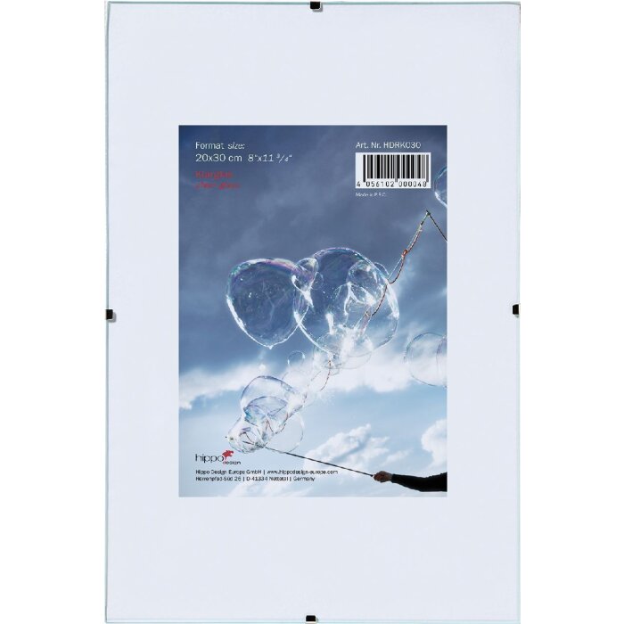 HNFD Cadre à clipser 24x30 Verre normal Porte-photos sans cadre