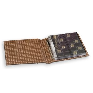 Reliure à anneaux OPTIMA, design cuir classique avec cassette de protection, noir