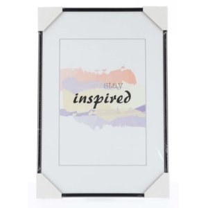 Cadre plastique Madrid 30x45 cm noir