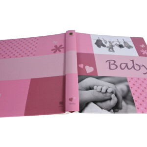 Henzo Album bébé Jessy rose 28x30,5 cm 60 pages blanches