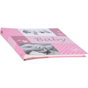 Henzo Album bébé Jessy rose 28x30,5 cm 60 pages blanches