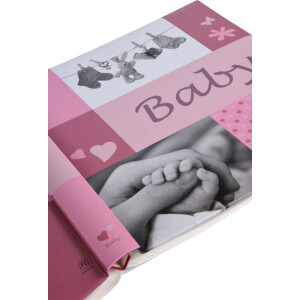 Henzo Album bébé Jessy rose 28x30,5 cm 60 pages blanches