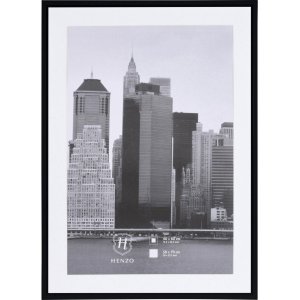 Cadre plastique Henzo Metallica noir 50x70 cm avec...