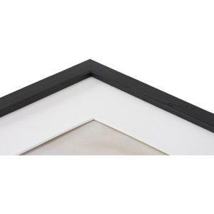Henzo cadre en bois Jardin noir 50x70 cm avec passe-partout 40x60 cm