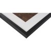 Henzo cadre en bois Jardin noir 50x70 cm avec passe-partout 40x60 cm