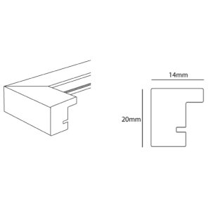 Cadre double Jardin 13x18 (9x13 cm) blanc