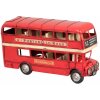 Modèle réduit de bus à impériale de Londres rouge 29x9x14 cm