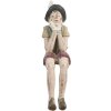 Figurine de poupée assise garçon 4x7x15 cm